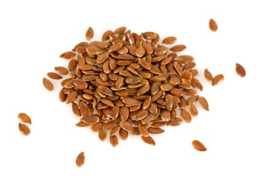 beyaz izole keten tohumu