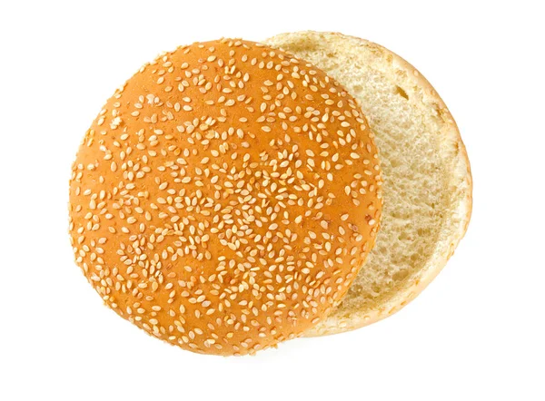 Hamburger Isolato Bianco — Foto Stock