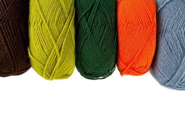 Colorful Wool Yarn Rolls — Stock Photo, Image