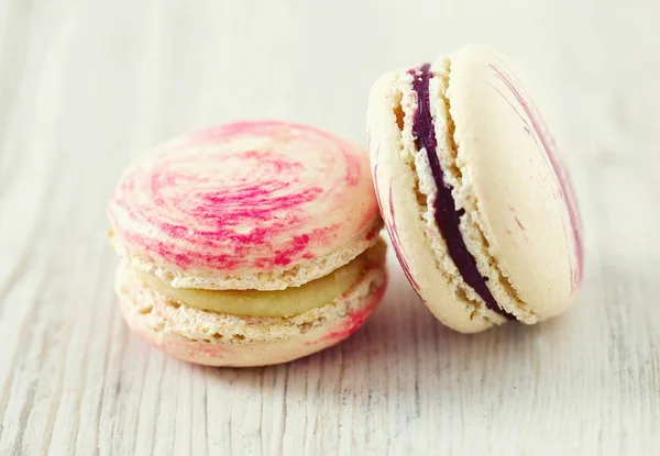 Fresh Colorful Macaroons Table — Stock Photo, Image