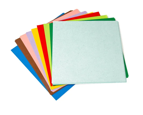 Kleurrijke Origami Papier Muur Achtergrond Close — Stockfoto