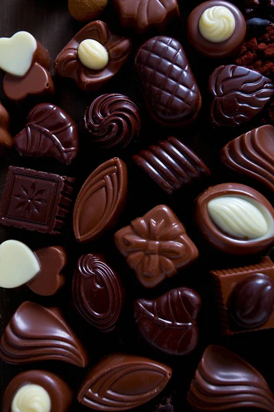 Čokoládové Bonbóny Zátiší — Stock fotografie