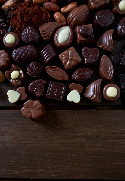 Bombones Chocolate Naturaleza Muerta —  Fotos de Stock
