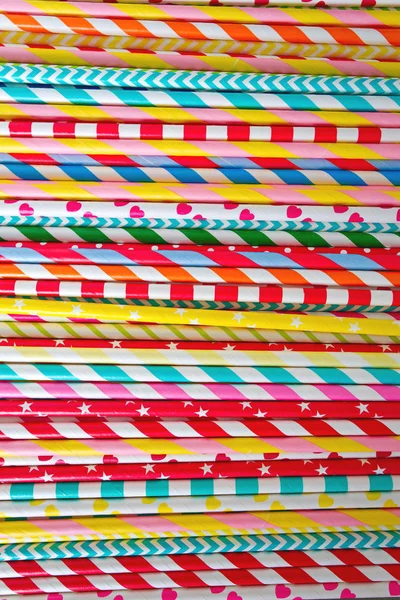 Fondo Pajitas Papel Multicolor — Foto de Stock