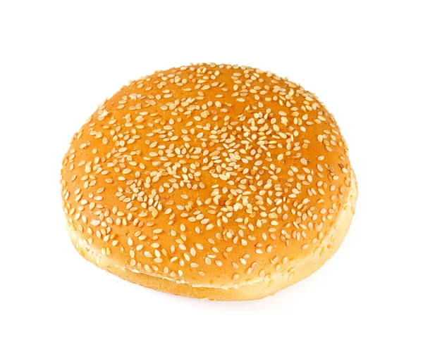 Hamburger Brötchen Isoliert Auf Weiß — Stockfoto