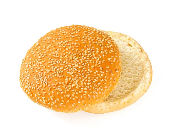 Beyaz Izole Hamburger Topuz — Stok fotoğraf