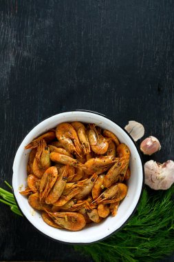 baharat ile pişmiş karides