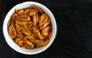 baharat ile pişmiş karides