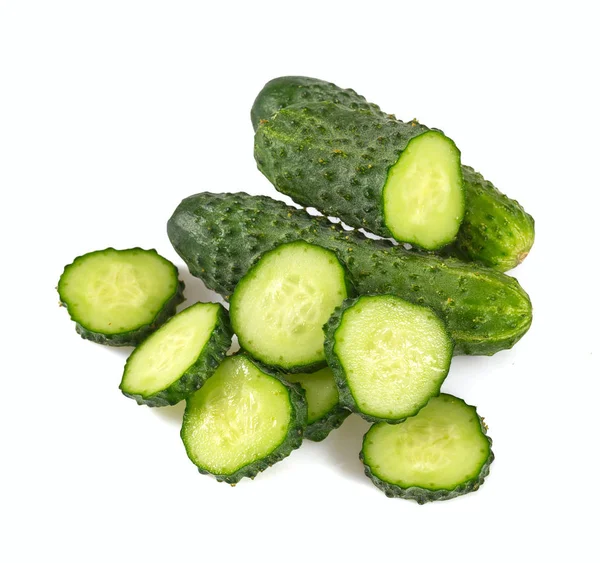 Cucumbers Isolated White — Stock Photo, Image