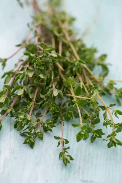 Thyme Wooden Surface — Stock Photo, Image