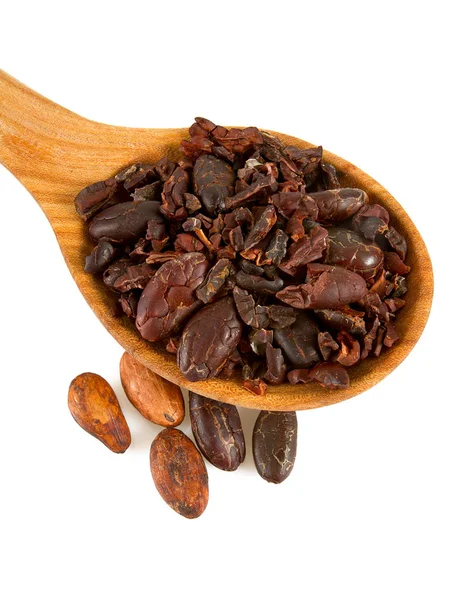 Semi Cacao Pennini Isolati — Foto Stock