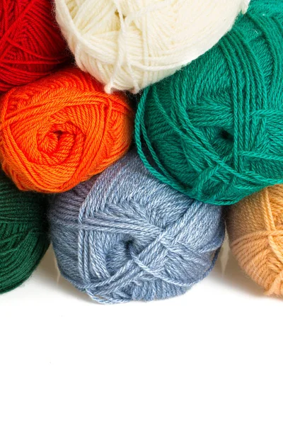 Colorful Wool Yarn Rolls — Stock Photo, Image