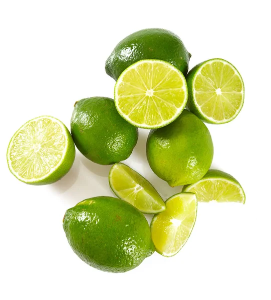 Lime Isolated White Background — Stock Photo, Image