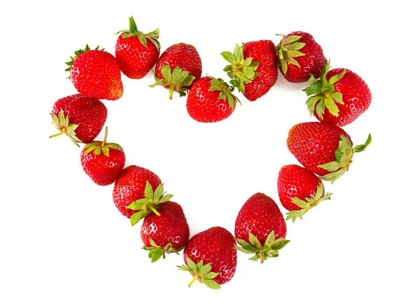Fresh Strawberry Isolated White — Stock Photo, Image