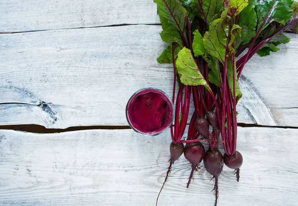 Beetroot Juice Wooden Surface — Stock Photo, Image