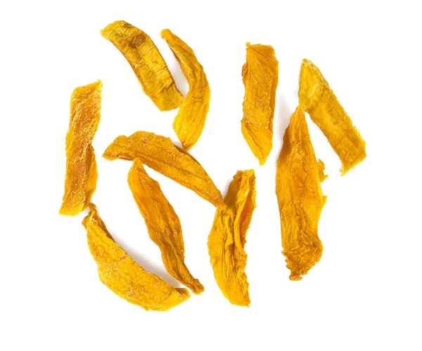 Dried Mango Isolated White — Stock Photo, Image