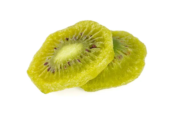 Getrocknete Kiwi Isoliert Auf Weiß — Stockfoto