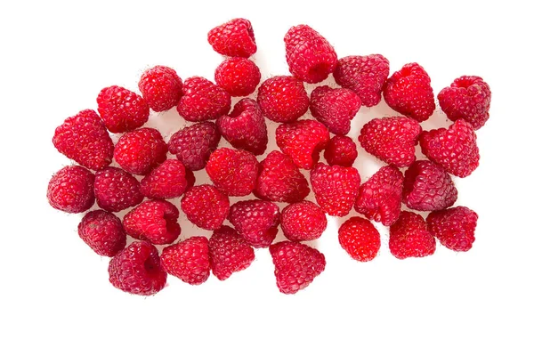 Himbeeren Isoliert Auf Weiß — Stockfoto