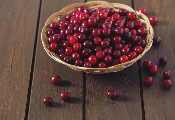 Cherries Wooden Surface — Stock Photo, Image