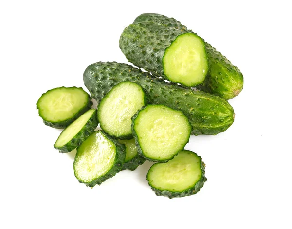 Cucumbers Isolated White — Stock Photo, Image
