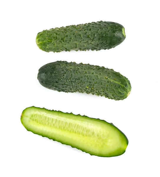 Cucumbers Isolated White — Stock Photo, Image