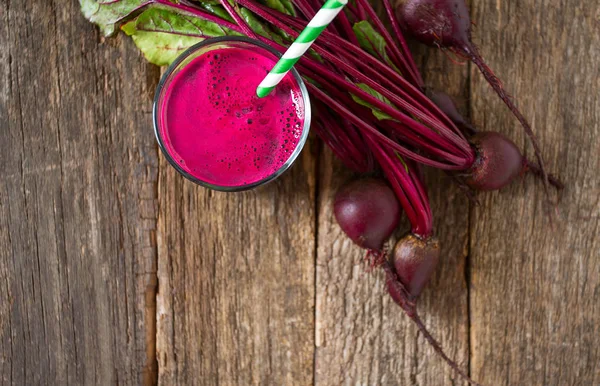 Beetroot Juice Wooden Surface — Stock Photo, Image
