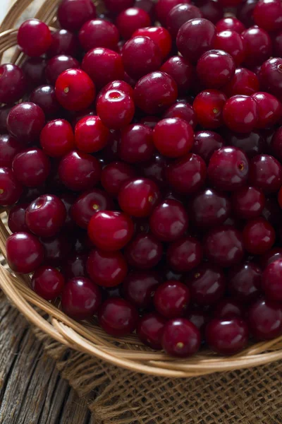 Cherries Wooden Surface — Stock Photo, Image