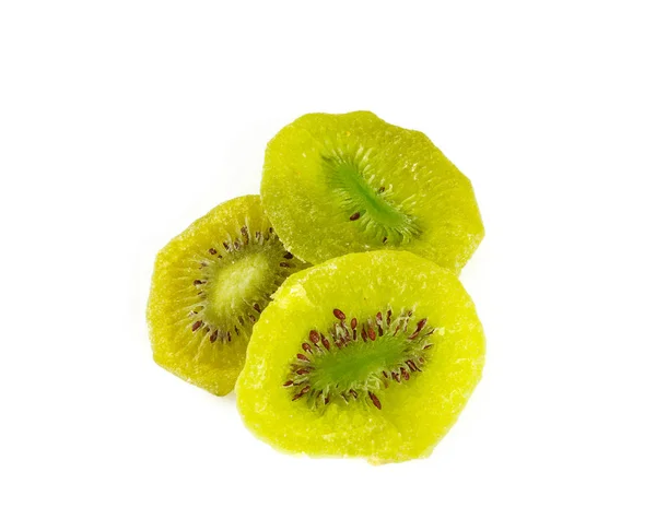 Kiwi Essiccato Isolato Sfondo Bianco — Foto Stock