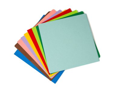 renkli origami kağıt duvar arka plan yakın çekim
