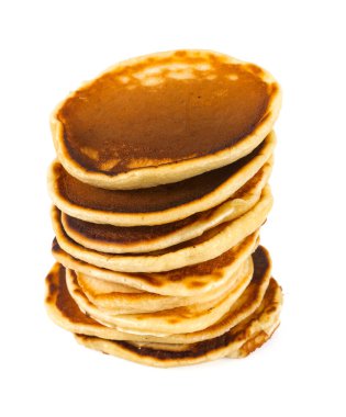 beyaz izole krep yığını