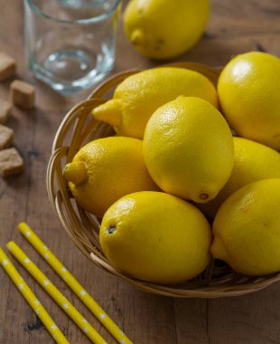 limonata duvar arka plan için malzemeler yakın çekim