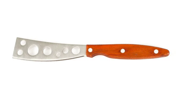 Coltello Formaggio Con Manico Legno Bianco — Foto Stock