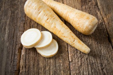 Yaban havucu ahşap tablo, yakın çekim