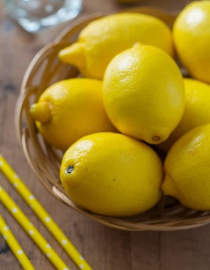 malzemeler için limonata, yakın çekim