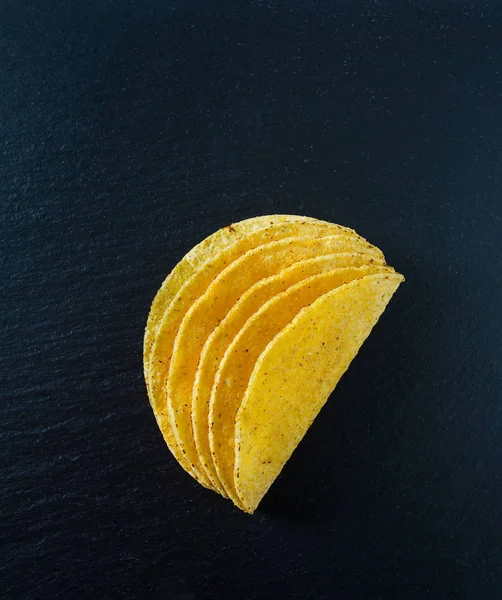 Taco Shell Black Close — Stock Photo, Image