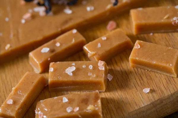 Home Made Salted Vanilla Caramel — Stock Photo, Image