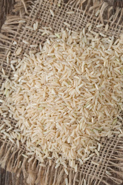 Fundo Parede Arroz Marrom Perto — Fotografia de Stock