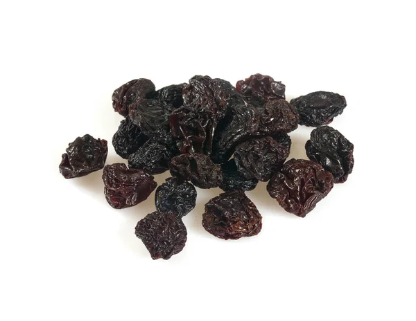 Black Raisins Isolated White — Stock Photo, Image