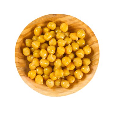 beyaz izole korunmuş nohut