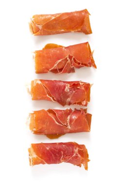 Prosciutto di parma duvar arka plan yakın çekim