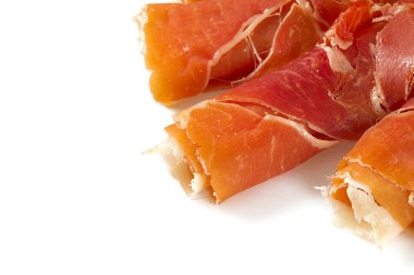 Prosciutto di parma duvar arka plan yakın çekim
