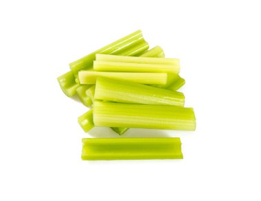 sağlıklı kereviz izole üzerinde beyaz arka plan sopa