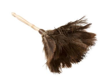 tüy silgi üzerinde beyaz izole