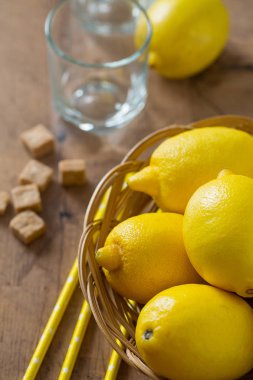 limonata duvar arka plan için malzemeler yakın çekim