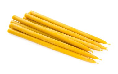 beyaz izole doğal wax mumlar