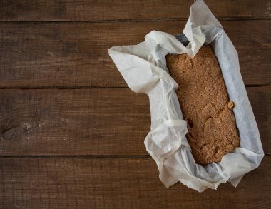 taze pişmiş somun ekmek duvar arka plan yakın çekim