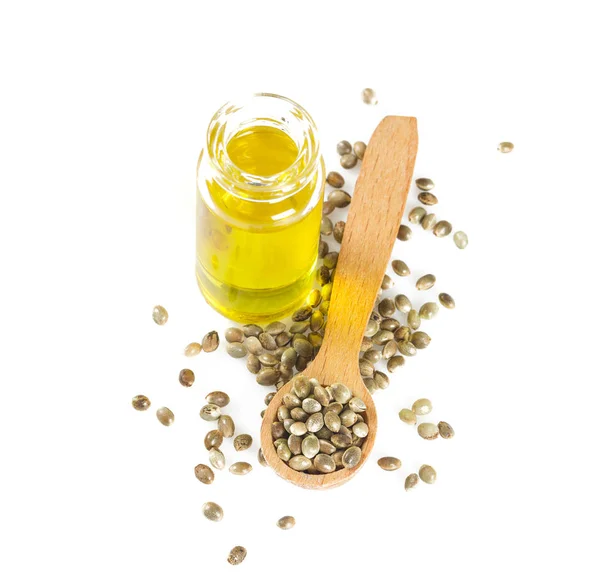 Hemp Seed Oil Isolated — Stock Photo, Image