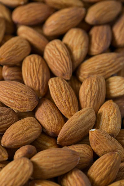 Almonds Nuts Background Close — Stock Photo, Image