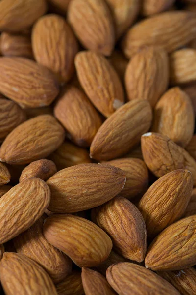 Almonds Nuts Background Close — Stock Photo, Image