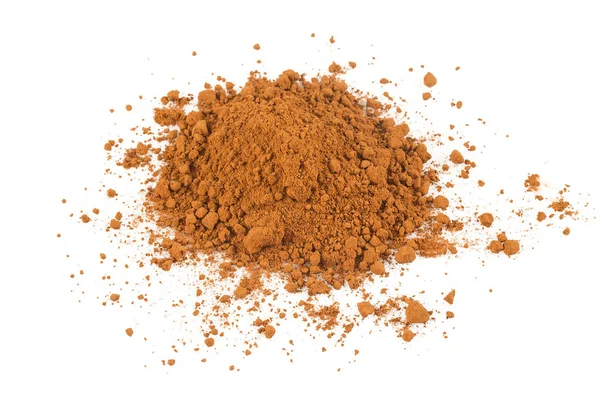 Delicious Cocoa Powder Isolated White Background — Stock Photo, Image